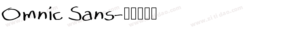 Omnic Sans字体转换
